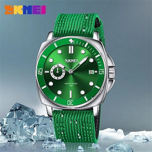Skmei hommes montre à quartz de luxe grand cadran mode affaires lumineux calendrier étanche toile montre
Skmei hommes montre à quartz de luxe grand cadran mode affaires lumineux calendrier étanche toile montre