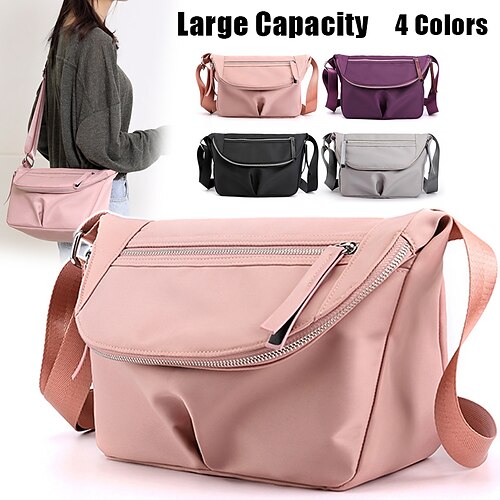 Damen Umhängetasche Schultertasche Hobo Tasche Nylon Outdoor Täglich Festtage Reißverschluss Hohe Kapazität Wasserdicht Klappbar Feste Farbe Schwarz Rosa Purpur
Damen Umhängetasche Schultertasche Hobo Tasche Nylon Outdoor Täglich Festtage Reißverschluss Hohe Kapazität Wasserdicht Klappbar Feste Farbe Schwarz Rosa Purpur