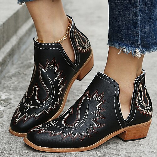 Mujer Botas Botas cowboy Tallas Grandes Botines Botines Exterior Trabajo Diario Cremallera Talón de bloque Dedo Puntiagudo Vintage Casual Confort PU Mocasín Bloque de color Plata Almendra Negro
Mujer Botas Botas cowboy Tallas Grandes Botines Botines Exterior Trabajo Diario Cremallera Talón de bloque Dedo Puntiagudo Vintage Casual Confort PU Mocasín Bloque de color Plata Almendra Negro