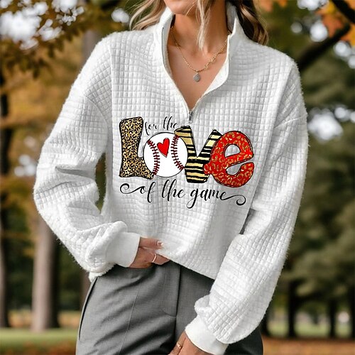Damen Golf-Hoodie Golfpullover Golf-Sweatshirt warm Atmungsaktiv Feuchtigkeitsableitung Langarm Golf-Oberbekleidung Shirt Regular Fit 1/4 Reißverschluss Stehkragen Leopard Buchstabe Frühling Herbst
Damen Golf-Hoodie Golfpullover Golf-Sweatshirt warm Atmungsaktiv Feuchtigkeitsableitung Langarm Golf-Oberbekleidung Shirt Regular Fit 1/4 Reißverschluss Stehkragen Leopard Buchstabe Frühling Herbst