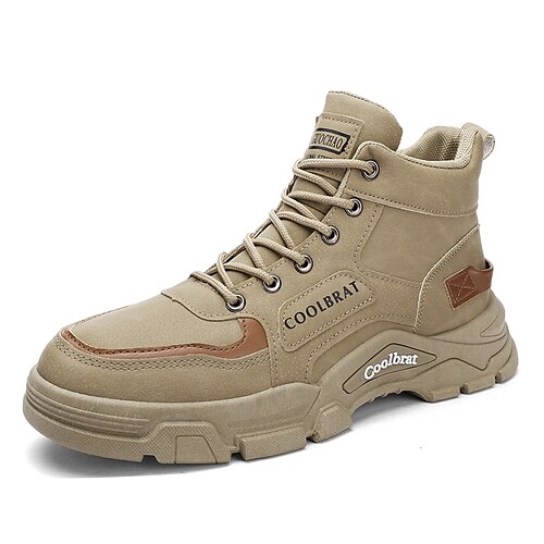 Herren Stiefel Springerstiefel Arbeitsschuhe Vintage Brautkleider schlicht Täglich Wanderschuhe PU Warm Atmungsaktiv Mittelhohe Stiefel Schwarz Khaki Grau Frühling Herbst
Herren Stiefel Springerstiefel Arbeitsschuhe Vintage Brautkleider schlicht Täglich Wanderschuhe PU Warm Atmungsaktiv Mittelhohe Stiefel Schwarz Khaki Grau Frühling Herbst