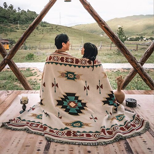 Outdoor Camping Blanket Multi-Functional Line Blanket Picnic Blanket Sofa Blanket Ins Style Sofa Towel Bohemian Blanket
Outdoor Camping Blanket Multi-Functional Line Blanket Picnic Blanket Sofa Blanket Ins Style Sofa Towel Bohemian Blanket
