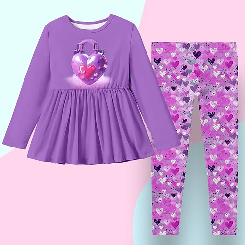 2 Piezas Niños Chica Camiseta y Pantalones Conjuntodevestido Conjunto de Ropa Vestimenta Graphic Corazón Manga Larga Volante Establecer Exterior Impresión 3D Activo Moda Diario Primavera Otoño 3-12
2 Piezas Niños Chica Camiseta y Pantalones Conjuntodevestido Conjunto de Ropa Vestimenta Graphic Corazón Manga Larga Volante Establecer Exterior Impresión 3D Activo Moda Diario Primavera Otoño 3-12