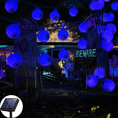 Outdoor Solar Halloween Eyeball String lights 5m 20LEDs Waterproof Ghost Light Halloween Garden Party Outdoor Garden Balcony Decoration
Outdoor Solar Halloween Eyeball String lights 5m 20LEDs Waterproof Ghost Light Halloween Garden Party Outdoor Garden Balcony Decoration