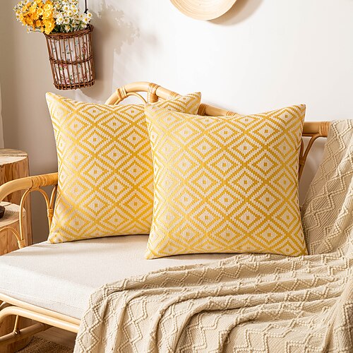 1 pcs Polyester Housse de coussin, Géométrique Moderne Carré Couturé Traditionnel Classique
1 pcs Polyester Housse de coussin, Géométrique Moderne Carré Couturé Traditionnel Classique