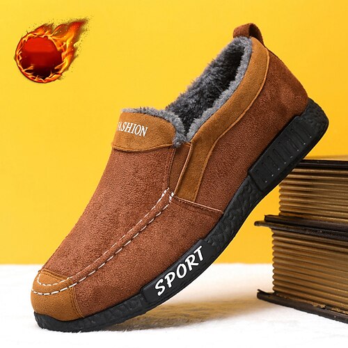 Men's Loafers Slip-Ons Comfort Shoes Fleece lined Casual Outdoor Daily Canvas Warm Breathable Comfortable Black Blue khaki Fall Winter
Men's Loafers Slip-Ons Comfort Shoes Fleece lined Casual Outdoor Daily Canvas Warm Breathable Comfortable Black Blue khaki Fall Winter
