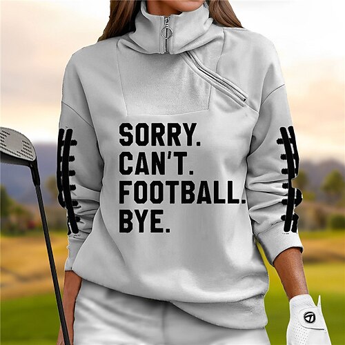 Damen Golf-Hoodie Golfpullover Atmungsaktiv Schnelltrocknend Feuchtigkeitsableitung Langarm Golfbekleidung Golfkleidung Regular Fit 1/4 Reißverschluss Stehkragen Buchstabe Frühling Herbst Tennis
Damen Golf-Hoodie Golfpullover Atmungsaktiv Schnelltrocknend Feuchtigkeitsableitung Langarm Golfbekleidung Golfkleidung Regular Fit 1/4 Reißverschluss Stehkragen Buchstabe Frühling Herbst Tennis
