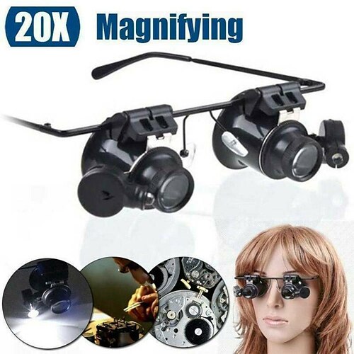 luz led doble lente 20x reloj reparación detección metal anteojos marco cabeza conjunto sello joyería lupa
luz led doble lente 20x reloj reparación detección metal anteojos marco cabeza conjunto sello joyería lupa