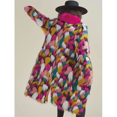 Damen Mantel aus Kunstpelz Strasse Freizeitskleidung Urlaub Herbst Winter Lang Mantel Regular Fit warm halten Atmungsaktiv Zeitgenössisch Stilvoll Streetstyle Jacken Langarm Regenbogen Kunstpelzbesatz
Damen Mantel aus Kunstpelz Strasse Freizeitskleidung Urlaub Herbst Winter Lang Mantel Regular Fit warm halten Atmungsaktiv Zeitgenössisch Stilvoll Streetstyle Jacken Langarm Regenbogen Kunstpelzbesatz