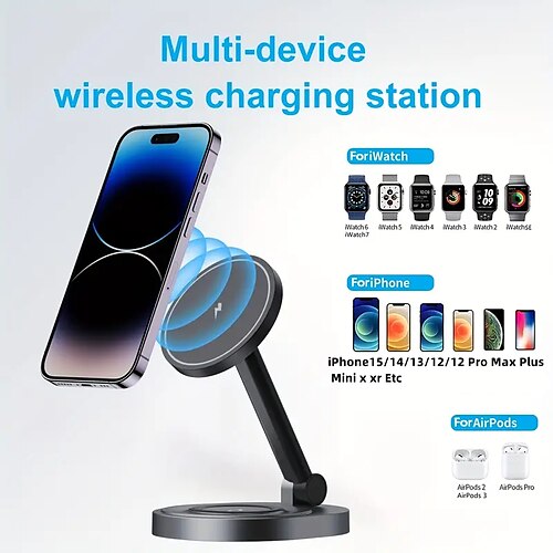 chargeur sans fil pliable 2 en 1 station magnétique rapide support de chargeur sans fil 15w compatible avec iphone série 15 14 13 12 iwatch ou airpods
chargeur sans fil pliable 2 en 1 station magnétique rapide support de chargeur sans fil 15w compatible avec iphone série 15 14 13 12 iwatch ou airpods
