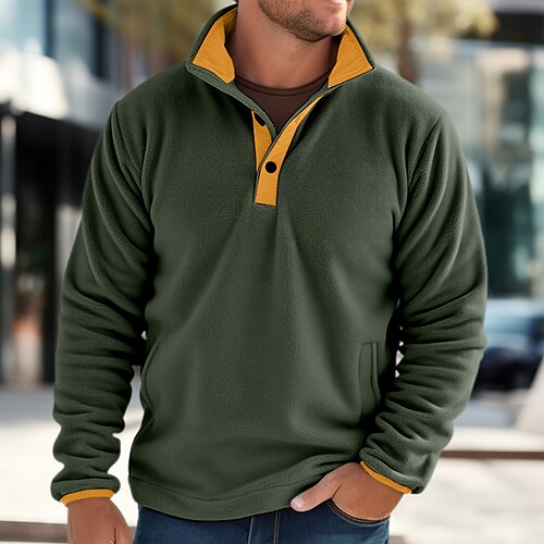 Homme Sweat shirt Sweat-shirt quart de fermeture éclair Noir Bleu Vert Col Mao Bloc de couleur Sport Loisir du quotidien Vacances Vêtement de rue basique Décontractées Automne hiver Vêtement Tenue
Homme Sweat shirt Sweat-shirt quart de fermeture éclair Noir Bleu Vert Col Mao Bloc de couleur Sport Loisir du quotidien Vacances Vêtement de rue basique Décontractées Automne hiver Vêtement Tenue