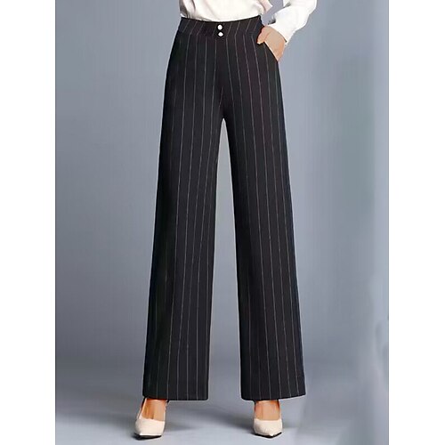 Damenhose mit weitem Bein, gestreift, in voller Länge, Mode, Streetwear, Straße, täglich, Nadelstreifen, XXL, Herbst, Winter
Damenhose mit weitem Bein, gestreift, in voller Länge, Mode, Streetwear, Straße, täglich, Nadelstreifen, XXL, Herbst, Winter