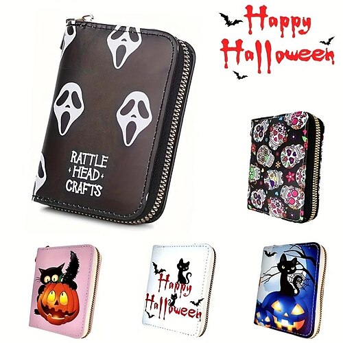 Halloween-Geldbörse, lustiger Totenkopf, Geldbörse, Kartenhalter, Kreditkartenetui, Münzbeutel, Halloween-Geschenk, fröhliches Halloween
Halloween-Geldbörse, lustiger Totenkopf, Geldbörse, Kartenhalter, Kreditkartenetui, Münzbeutel, Halloween-Geschenk, fröhliches Halloween