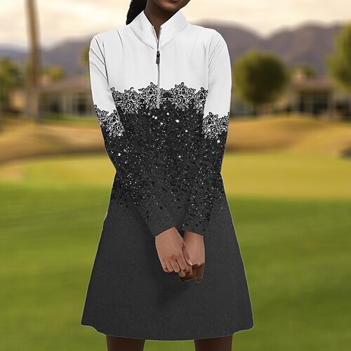 Damen Tenniskleid Golfkleid Atmungsaktiv Schnelltrocknend Feuchtigkeitsableitung Langarm Tennis-Outfit Tennisbekleidung 1/4 Reißverschluss Stehkragen Farbblock Frühling Herbst Tennis Golfspiel
Damen Tenniskleid Golfkleid Atmungsaktiv Schnelltrocknend Feuchtigkeitsableitung Langarm Tennis-Outfit Tennisbekleidung 1/4 Reißverschluss Stehkragen Farbblock Frühling Herbst Tennis Golfspiel