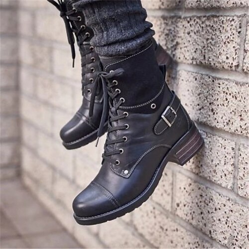Damen Stiefel Übergrössen Schnürstiefel Outdoor Täglich Stiefeletten Stiefeletten Schnalle Flacher Absatz Runde Zehe Vintage Brautkleider schlicht Minimalismus PU Reißverschluss Schnürsenkel Feste
Damen Stiefel Übergrössen Schnürstiefel Outdoor Täglich Stiefeletten Stiefeletten Schnalle Flacher Absatz Runde Zehe Vintage Brautkleider schlicht Minimalismus PU Reißverschluss Schnürsenkel Feste