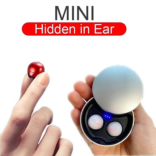 Mini écouteurs sans fil invisibles, écouteurs compatibles bluetooth, oreillettes de sport intra-auriculaires avec micro, écouteur mains libres pour petites oreilles
Mini écouteurs sans fil invisibles, écouteurs compatibles bluetooth, oreillettes de sport intra-auriculaires avec micro, écouteur mains libres pour petites oreilles