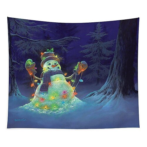 Bonhomme de neige de Noël suspendu tapisserie mur art grande tapisserie décor mural photographie toile de fond couverture rideau maison chambre salon décoration
Bonhomme de neige de Noël suspendu tapisserie mur art grande tapisserie décor mural photographie toile de fond couverture rideau maison chambre salon décoration