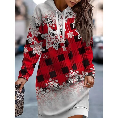 femme noël tenue décontractée robe à capuche mini robe chaud mode extérieur vacances col en v imprimé géométrique flocon de neige coupe ample bordeaux bleu vert s m l xl xxl
femme noël tenue décontractée robe à capuche mini robe chaud mode extérieur vacances col en v imprimé géométrique flocon de neige coupe ample bordeaux bleu vert s m l xl xxl