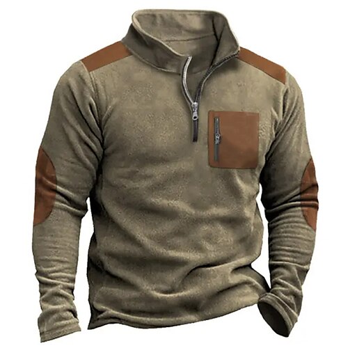 Hombre Sudadera Sudadera con cremallera Marrón Media cremallera Bloque de color Retazos Bolsillo Deporte Diario Festivos Ropa de calle Básico Casual Primavera Otoño Ropa Sudaderas con capucha
Hombre Sudadera Sudadera con cremallera Marrón Media cremallera Bloque de color Retazos Bolsillo Deporte Diario Festivos Ropa de calle Básico Casual Primavera Otoño Ropa Sudaderas con capucha