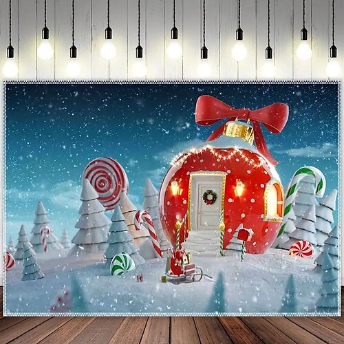 Tapiz colgante de casa nevada de Navidad, arte de pared, tapiz grande, decoración mural, fotografía, telón de fondo, manta, cortina, hogar, dormitorio, sala de estar
Tapiz colgante de casa nevada de Navidad, arte de pared, tapiz grande, decoración mural, fotografía, telón de fondo, manta, cortina, hogar, dormitorio, sala de estar