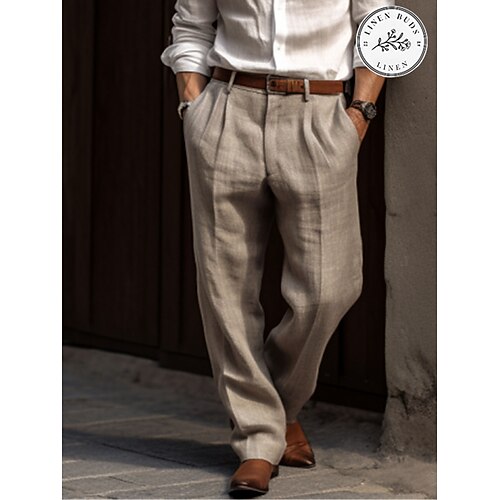 Homme Pantalon en lin Pantalon pantalon été Pantalon plissé Poche avant Jambe droite Plein Confort Respirable Casual du quotidien Vacances Mélange de Lin & Coton Mode basique Noir Blanche
Homme Pantalon en lin Pantalon pantalon été Pantalon plissé Poche avant Jambe droite Plein Confort Respirable Casual du quotidien Vacances Mélange de Lin & Coton Mode basique Noir Blanche