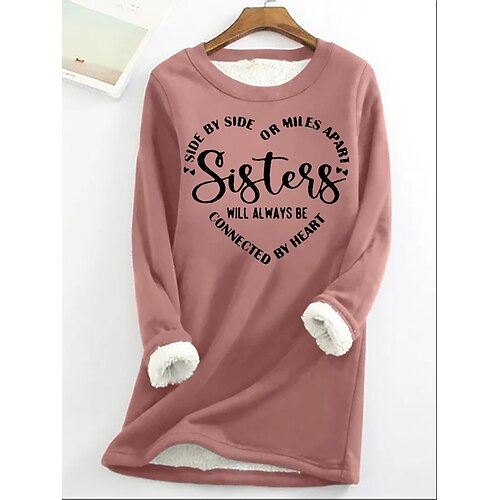 Mulheres Moletom Estacionar Tosão Difusa Teddy Preto Rosa Vermelho Letra Casual Esportes Decote Redondo Manga Longa Top Micro-Elástica Outono inverno
Mulheres Moletom Estacionar Tosão Difusa Teddy Preto Rosa Vermelho Letra Casual Esportes Decote Redondo Manga Longa Top Micro-Elástica Outono inverno