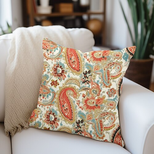 Funda de almohada de doble cara paisley vintage, 1 unidad, funda de cojín cuadrada decorativa suave, funda de almohada para dormitorio, sala de estar, sofá, silla
Funda de almohada de doble cara paisley vintage, 1 unidad, funda de cojín cuadrada decorativa suave, funda de almohada para dormitorio, sala de estar, sofá, silla
