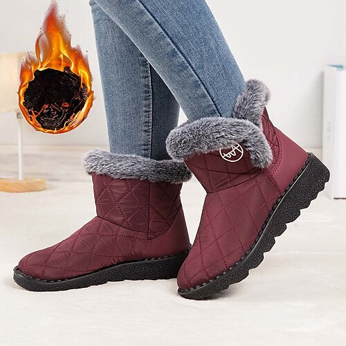 Femme Bottes Bottes de neige Grandes Tailles Extérieur du quotidien Doublé en Polaire Bottines Bottines Hauteur de semelle compensée Bout rond Décontractées Minimalisme Polyuréthane Bande élastique
Femme Bottes Bottes de neige Grandes Tailles Extérieur du quotidien Doublé en Polaire Bottines Bottines Hauteur de semelle compensée Bout rond Décontractées Minimalisme Polyuréthane Bande élastique