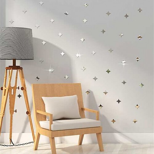 50 pcs losange miroir autocollant mural, forme d'étoile miroir autocollants 3d acrylique étoiles miroir décalcomanies bricolage chambre décoration de la maison papier peint
50 pcs losange miroir autocollant mural, forme d'étoile miroir autocollants 3d acrylique étoiles miroir décalcomanies bricolage chambre décoration de la maison papier peint