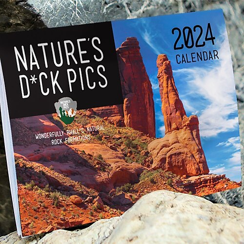 

2024 Calendar, Dogs Pooping in Beautiful Places Calendar, Natures Dick Pics Natures Dck Pics Wall Calendar, Gifts for Friends