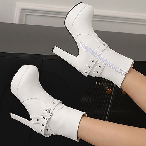 Mulheres Botas Tamanhos Grandes Botas de salto Diário Bandagem Botas Botas Tornozelo Inverno Plataforma Salto Robusto Ponta Redonda Punk Sensual Minimalismo Couro Ecológico zíper Côr Sólida Preto
Mulheres Botas Tamanhos Grandes Botas de salto Diário Bandagem Botas Botas Tornozelo Inverno Plataforma Salto Robusto Ponta Redonda Punk Sensual Minimalismo Couro Ecológico zíper Côr Sólida Preto