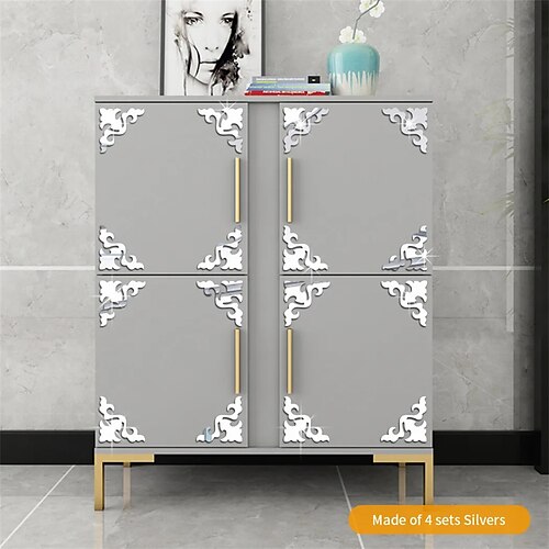 4 Uds. Pegatinas autoadhesivas para espejo de pared, apliques de esquina, marco, tablero ps, pegatinas decorativas para puerta de pared, muebles, decoración del hogar
4 Uds. Pegatinas autoadhesivas para espejo de pared, apliques de esquina, marco, tablero ps, pegatinas decorativas para puerta de pared, muebles, decoración del hogar