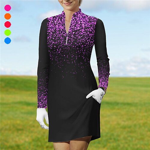 Femme Robe de tennis robe de golf Respirable Séchage rapide Evacuation de l'humidité manche longue Tenue de tennis Vêtements de tennis Zippé Poches latérales Dégradé de Couleur Imprimé Printemps
Femme Robe de tennis robe de golf Respirable Séchage rapide Evacuation de l'humidité manche longue Tenue de tennis Vêtements de tennis Zippé Poches latérales Dégradé de Couleur Imprimé Printemps