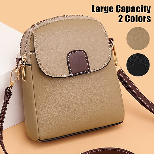 Femme Sac bandoulière Sac d'épaule Sac de téléphone portable faux cuir Extérieur du quotidien Vacances Fermeture Grande Capacité Etanche Poids Léger Couleur unie Bloc de couleur Noir Kaki
Femme Sac bandoulière Sac d'épaule Sac de téléphone portable faux cuir Extérieur du quotidien Vacances Fermeture Grande Capacité Etanche Poids Léger Couleur unie Bloc de couleur Noir Kaki