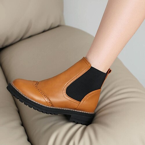 Femme Bottes Bottines Chelsea Chaussures Bullock Grandes Tailles du quotidien Bottines Bottines Hiver Talon Bottier Bout rond Rétro Vintage Mode Elégant Polyuréthane Lacet Couleur unie Noir Marron
Femme Bottes Bottines Chelsea Chaussures Bullock Grandes Tailles du quotidien Bottines Bottines Hiver Talon Bottier Bout rond Rétro Vintage Mode Elégant Polyuréthane Lacet Couleur unie Noir Marron