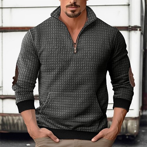 Hombre Sudadera Sudadera con cremallera Azul Marino Gris Oscuro Media cremallera Plano Deporte Diario Festivos Ropa de calle Básico Casual Primavera Otoño Ropa Sudaderas con capucha Sudaderas Manga
Hombre Sudadera Sudadera con cremallera Azul Marino Gris Oscuro Media cremallera Plano Deporte Diario Festivos Ropa de calle Básico Casual Primavera Otoño Ropa Sudaderas con capucha Sudaderas Manga
