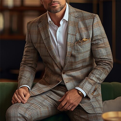 Herren Blazer Sakko Karierter Anzug Geschäft Formeller Abend Hochzeitsfeier Modisch Brautkleider schlicht Frühling Herbst Polyester Plaid / Karomuster Geometrisch Tasche Lässig / Alltäglich
Herren Blazer Sakko Karierter Anzug Geschäft Formeller Abend Hochzeitsfeier Modisch Brautkleider schlicht Frühling Herbst Polyester Plaid / Karomuster Geometrisch Tasche Lässig / Alltäglich