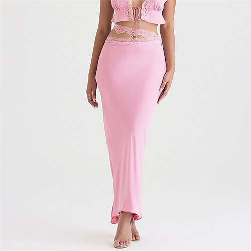 Mulheres Saia Bodycon Sereia Saia longa Longo Poliéster Rosa claro Saias Primavera Verão Renda Moda Elegante Sensual Rua Encontro XS S M
Mulheres Saia Bodycon Sereia Saia longa Longo Poliéster Rosa claro Saias Primavera Verão Renda Moda Elegante Sensual Rua Encontro XS S M