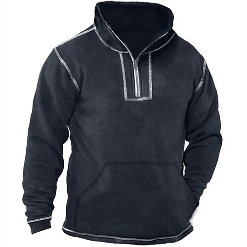 Men's Sweatshirt Zip Sweatshirt Black Standing Collar Plain Sports Outdoor Daily Holiday Streetwear Basic Casual Spring Fall Clothing Apparel Hoodies Sweatshirts
Men's Sweatshirt Zip Sweatshirt Black Standing Collar Plain Sports Outdoor Daily Holiday Streetwear Basic Casual Spring Fall Clothing Apparel Hoodies Sweatshirts