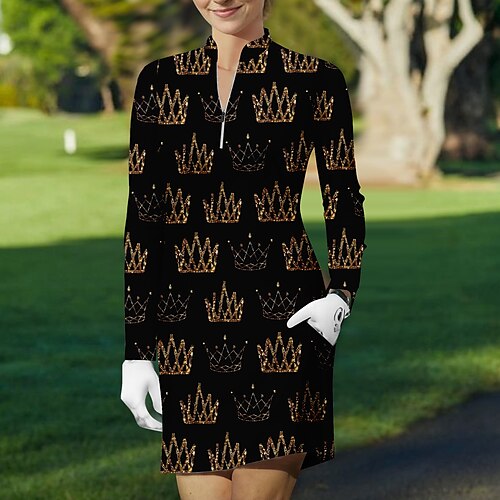 Mujer Vestido de tenis vestido de golf Transpirable Secado rápido Dispersor de humedad Manga Larga Traje de tenis Ropa de tenis Bolsillos laterales 1/4 cremallera Impreso Primavera Otoño Tenis Golf
Mujer Vestido de tenis vestido de golf Transpirable Secado rápido Dispersor de humedad Manga Larga Traje de tenis Ropa de tenis Bolsillos laterales 1/4 cremallera Impreso Primavera Otoño Tenis Golf