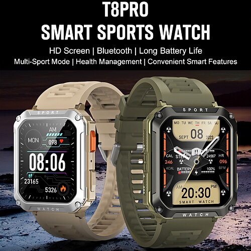696 T8PRO Montre intelligente 2.01 pouce Smartwatch Montre Connectée Bluetooth Podomètre Rappel d'Appel Moniteur de Sommeil Compatible avec Android iOS Hommes Mode Mains-Libres Rappel de Message
696 T8PRO Montre intelligente 2.01 pouce Smartwatch Montre Connectée Bluetooth Podomètre Rappel d'Appel Moniteur de Sommeil Compatible avec Android iOS Hommes Mode Mains-Libres Rappel de Message