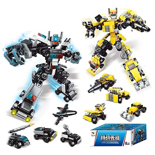Blocs de construction de police spéciaux Pioneer compatibles avec le coffret Lego, robot synthétique, combinaison d'assemblage de diamants, jouets déformables pour enfants
Blocs de construction de police spéciaux Pioneer compatibles avec le coffret Lego, robot synthétique, combinaison d'assemblage de diamants, jouets déformables pour enfants