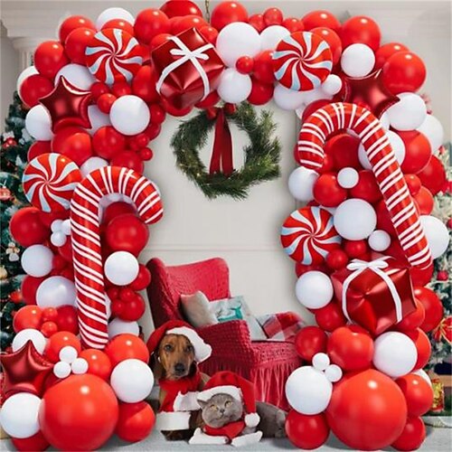 126 Stück Weihnachtsbogen-Ballon-Set, Süßigkeiten-Geschenkbox, Weihnachtstag, Party, Szene, Dekoration, Ballonzubehör
126 Stück Weihnachtsbogen-Ballon-Set, Süßigkeiten-Geschenkbox, Weihnachtstag, Party, Szene, Dekoration, Ballonzubehör