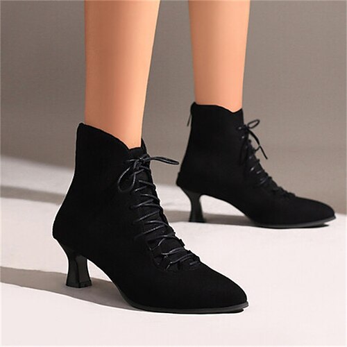 Mujer Botas Tallas Grandes Zapatos antiguos Botas de tacon Fiesta Exterior Oficina Botines Botines Corbata de Lazo Tacón de gatito Dedo redondo Vintage Moda Elegante Ante Sintético Cordones Color
Mujer Botas Tallas Grandes Zapatos antiguos Botas de tacon Fiesta Exterior Oficina Botines Botines Corbata de Lazo Tacón de gatito Dedo redondo Vintage Moda Elegante Ante Sintético Cordones Color