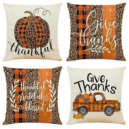 Housse de coussin double face en forme de citrouille, 4 pièces, taie d'oreiller carrée décorative douce, pour chambre à coucher, salon, canapé, chaise, Thanksgiving
Housse de coussin double face en forme de citrouille, 4 pièces, taie d'oreiller carrée décorative douce, pour chambre à coucher, salon, canapé, chaise, Thanksgiving