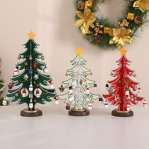 Christmas Decorative Plywood Wooden Christmas Tree DIY Hand Assembled Children's Gifts Desktop Display Window Decorations Wooden Christmas Tree Display Window Desktop Display Accessories
Christmas Decorative Plywood Wooden Christmas Tree DIY Hand Assembled Children's Gifts Desktop Display Window Decorations Wooden Christmas Tree Display Window Desktop Display Accessories