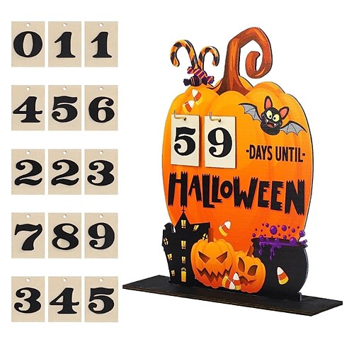 Halloween-Adventskalender, Holz-Countdown-Kalender, Schild, Haus, Heimdekoration
Halloween-Adventskalender, Holz-Countdown-Kalender, Schild, Haus, Heimdekoration