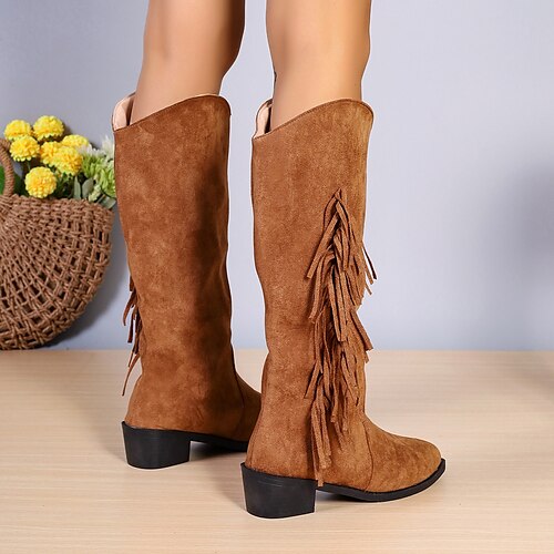 Mujer Botas Botas cowboy Tallas Grandes Exterior Diario Botines Botines Borla Talón de bloque Dedo redondo Vintage Elegante Zapatos de Paseo PU Cremallera Color sólido Negro Marrón
Mujer Botas Botas cowboy Tallas Grandes Exterior Diario Botines Botines Borla Talón de bloque Dedo redondo Vintage Elegante Zapatos de Paseo PU Cremallera Color sólido Negro Marrón