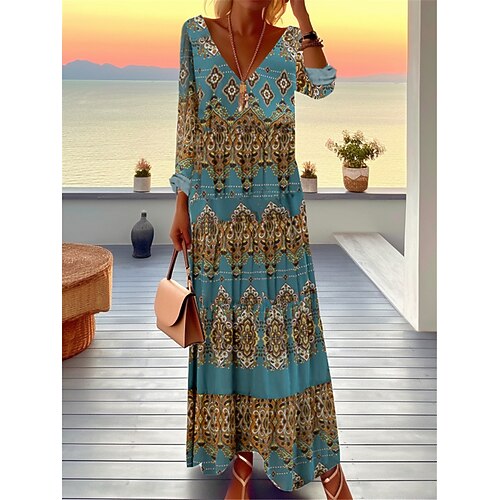 Tenue décontractée Robe ethnique Robe imprimée Femme Tribal Zippé Imprimer Col V Rétro Vintage Ethnique Extérieur du quotidien manche longue Ample Bleu Violet Vert Automne Hiver S M L XL XXL
Tenue décontractée Robe ethnique Robe imprimée Femme Tribal Zippé Imprimer Col V Rétro Vintage Ethnique Extérieur du quotidien manche longue Ample Bleu Violet Vert Automne Hiver S M L XL XXL