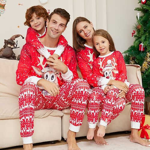Olhar de família Natal Pijamas Gráfico Escola Imprimir Vermelho Manga Longa Roupas Mamãe e Eu Ativo Roupas Combinando
Olhar de família Natal Pijamas Gráfico Escola Imprimir Vermelho Manga Longa Roupas Mamãe e Eu Ativo Roupas Combinando